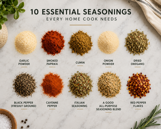 What Are the 10 Essential Seasonings Every Home Cook Needs?