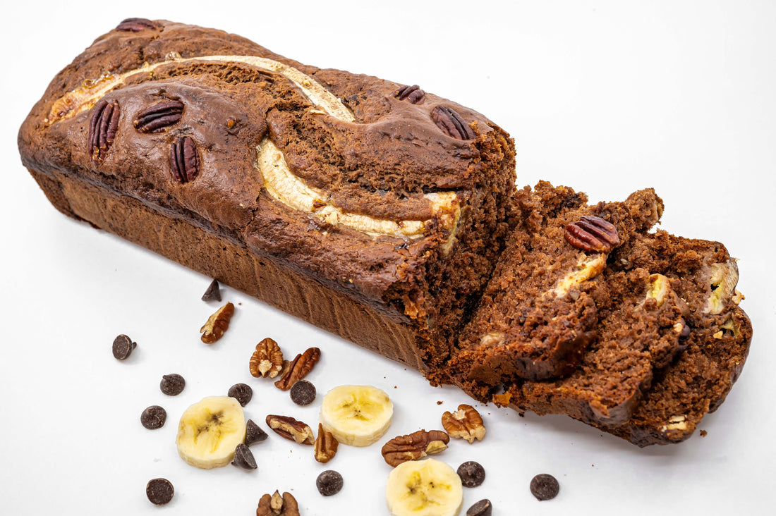 Brown Butter Chocolate Banana Bread with Pecans - Flour & Herbs