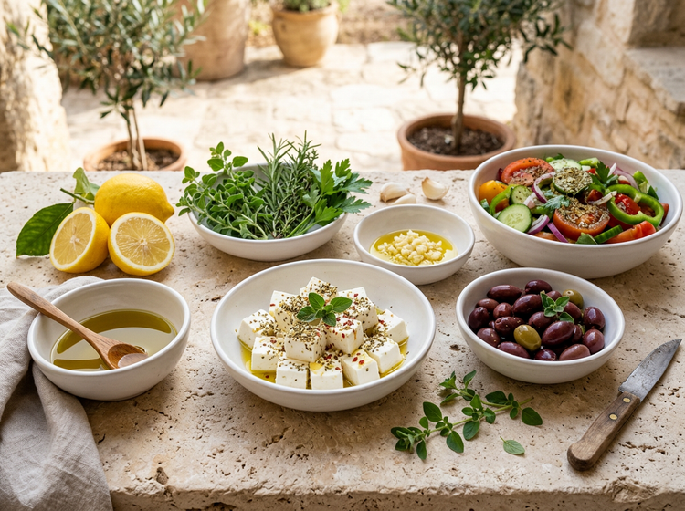 Greek Flavors - Flour & Herbs