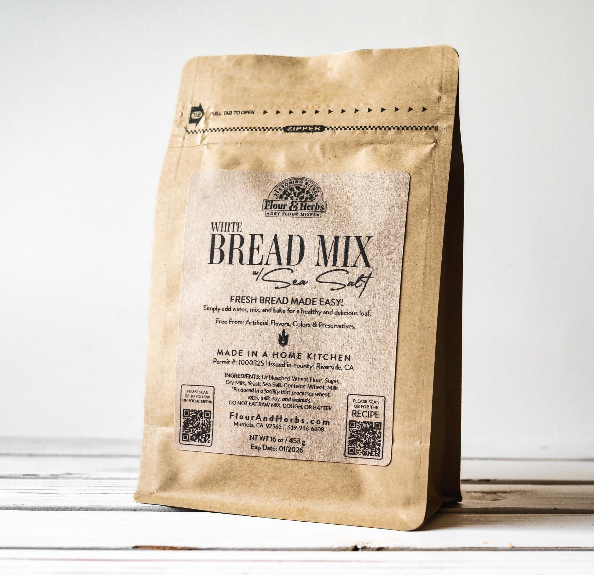 Artisan Bread Mix – Easy Homemade Bread - Flour & Herbs