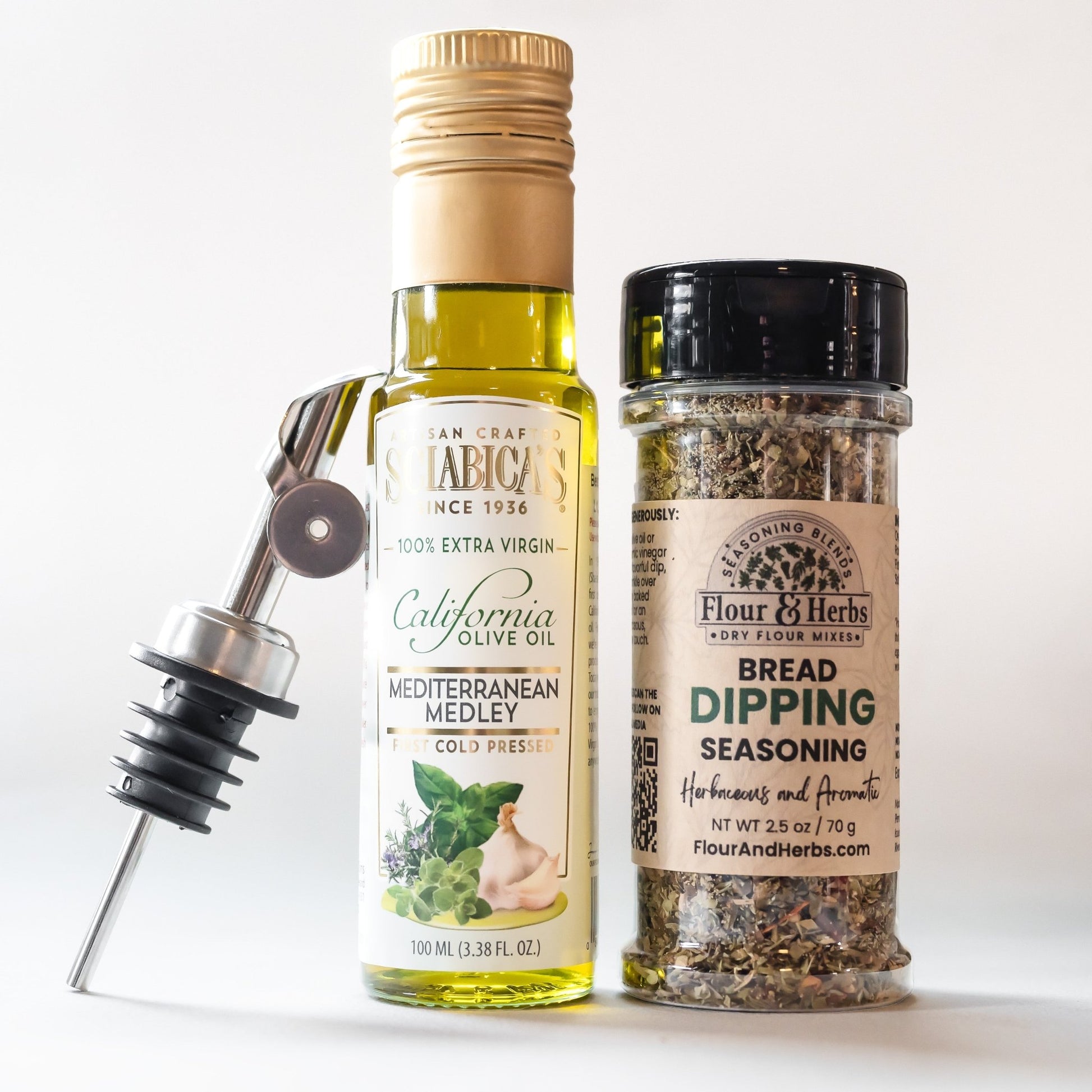 Bread Dipping Gift Box – Olive Oil & Artisan Seasoning Set - Flour & Herbs
