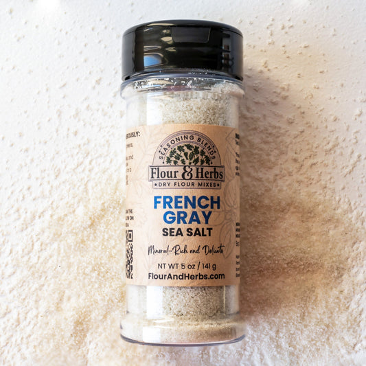 French Grey Sea Salt - Fine Grain - Flour & Herbs