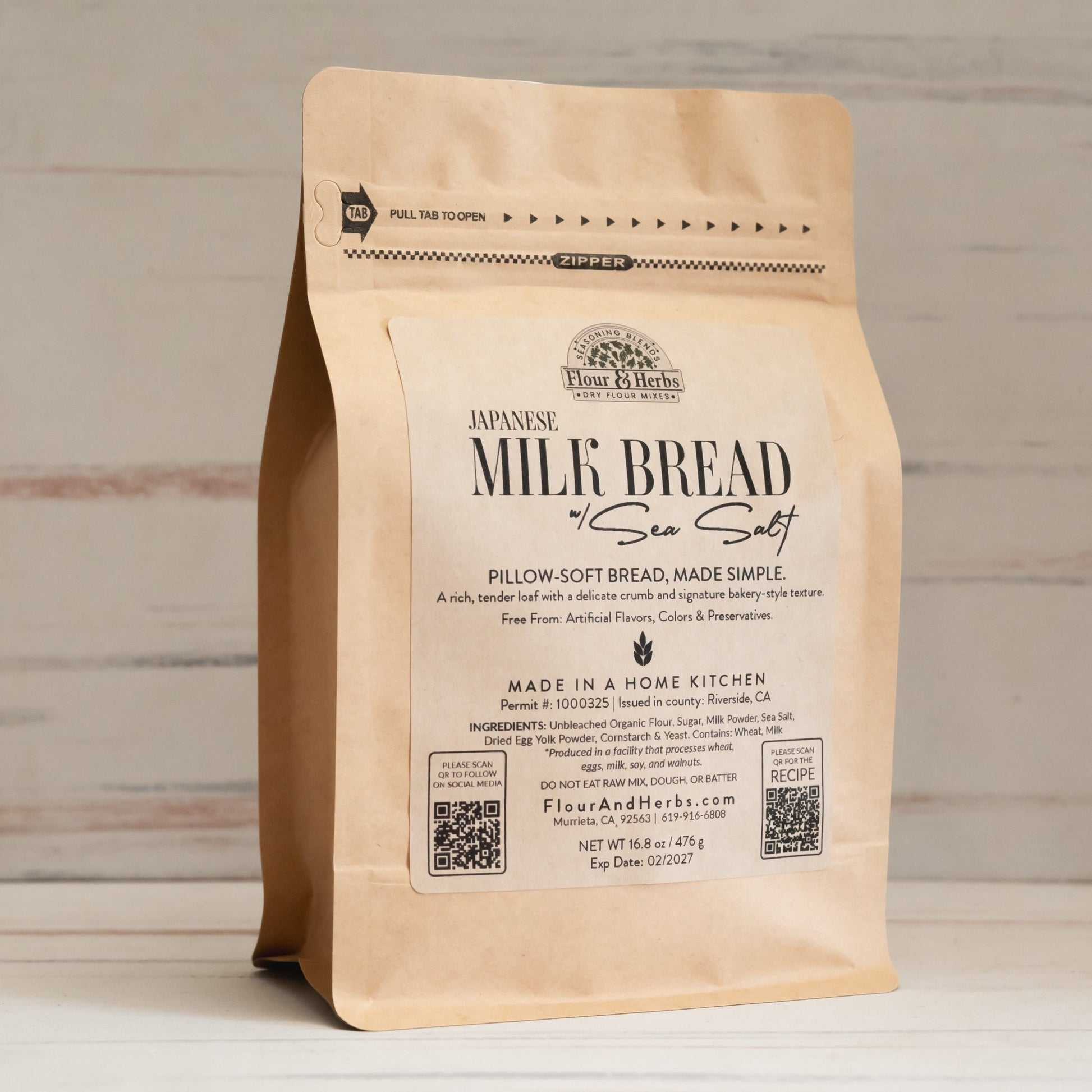 Japanese Milk Bread Mix - Flour & Herbs