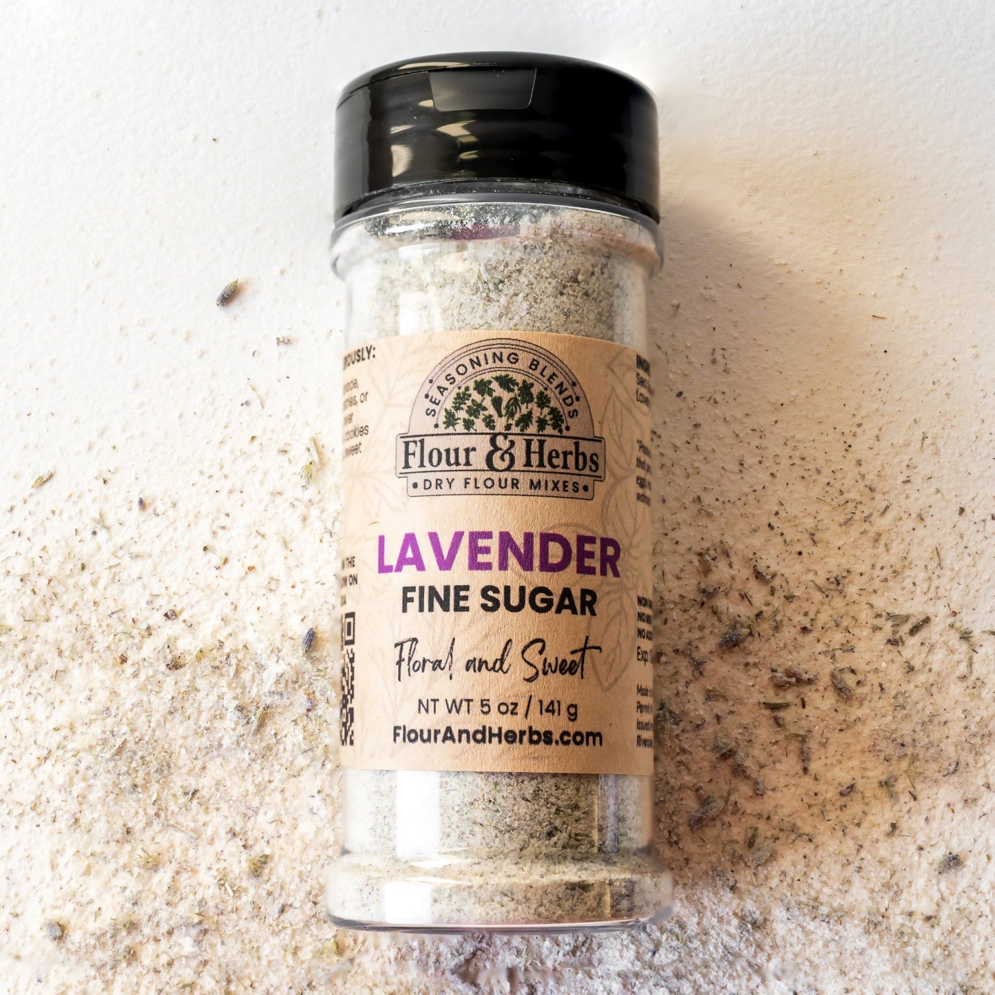 Lavender Fine Sugar - Flour & Herbs