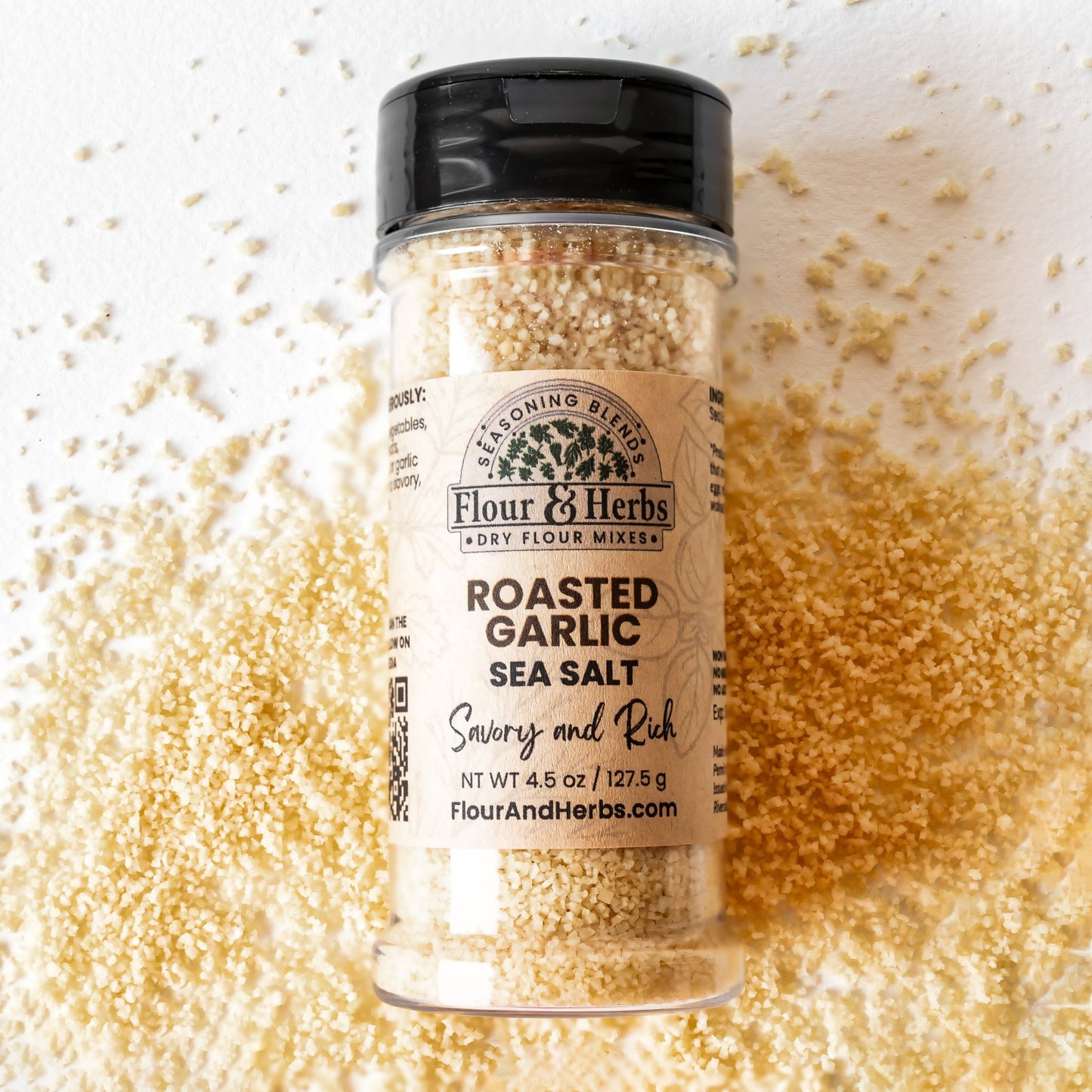 Roasted Garlic Sea Salt - Flour & Herbs